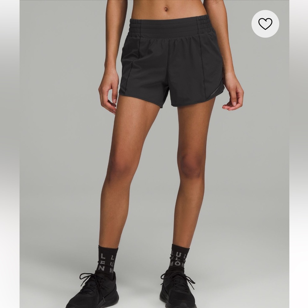 Lululemon Hotty Hot High Rise Lined Short 4”